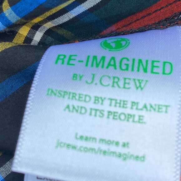 J.Crew Velvet Trimmed V Neck Tunic Size Sm Black Stewart Tartenl Crisp Popover - Picture 15 of 16